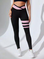 Legging Cintura Alta Com Faixas Localizadas