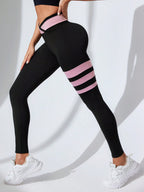 Legging Cintura Alta Com Faixas Localizadas