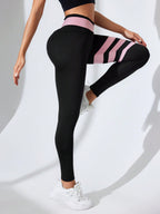 Legging Cintura Alta Com Faixas Localizadas