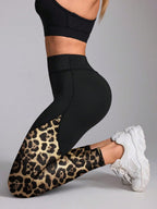 Legging Seamless Cintura Alta Com Tela Geométrica Fitness