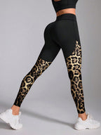 Legging Seamless Cintura Alta Com Tela Geométrica Fitness