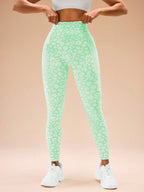 Legging Fitness Texturizada Animal Com Painel Lateral