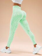 Legging Fitness Texturizada Animal Com Painel Lateral