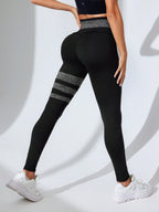 Legging Cintura Alta Com Faixas Localizadas