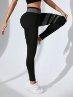 Legging Cintura Alta Com Faixas Localizadas