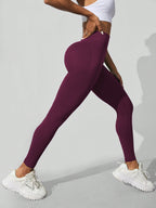 Legging Seamless Cintura Alta Com Estrutura Canelada