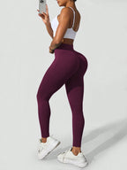 Legging Seamless Cintura Alta Com Estrutura Canelada