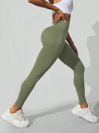 Legging Seamless Cintura Alta Com Estrutura Canelada
