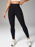 Legging Fitness Sem Costura Com Painel Respirável