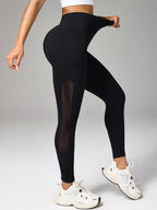 Legging Fitness Sem Costura Com Painel Respirável