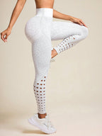 Legging Seamless Cintura Alta Com Vazados Geométricos