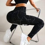 Legging Compressiva Seamless Estampada Com Controle Abdominal