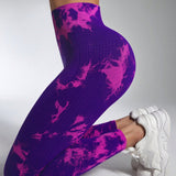 Legging Cintura Alta Com Estampa Artística Fitness