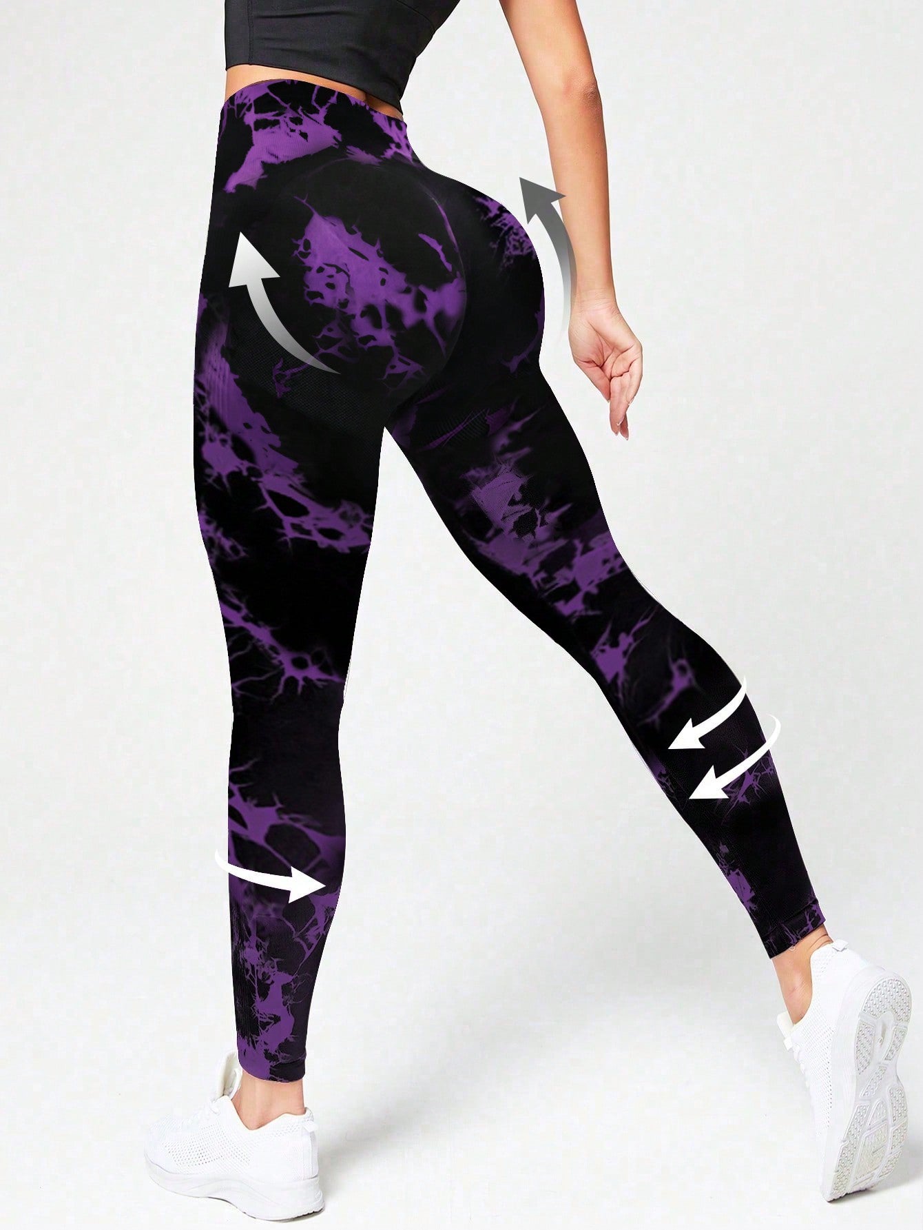 Legging Seamless Cintura Alta Estampada Com Compressão