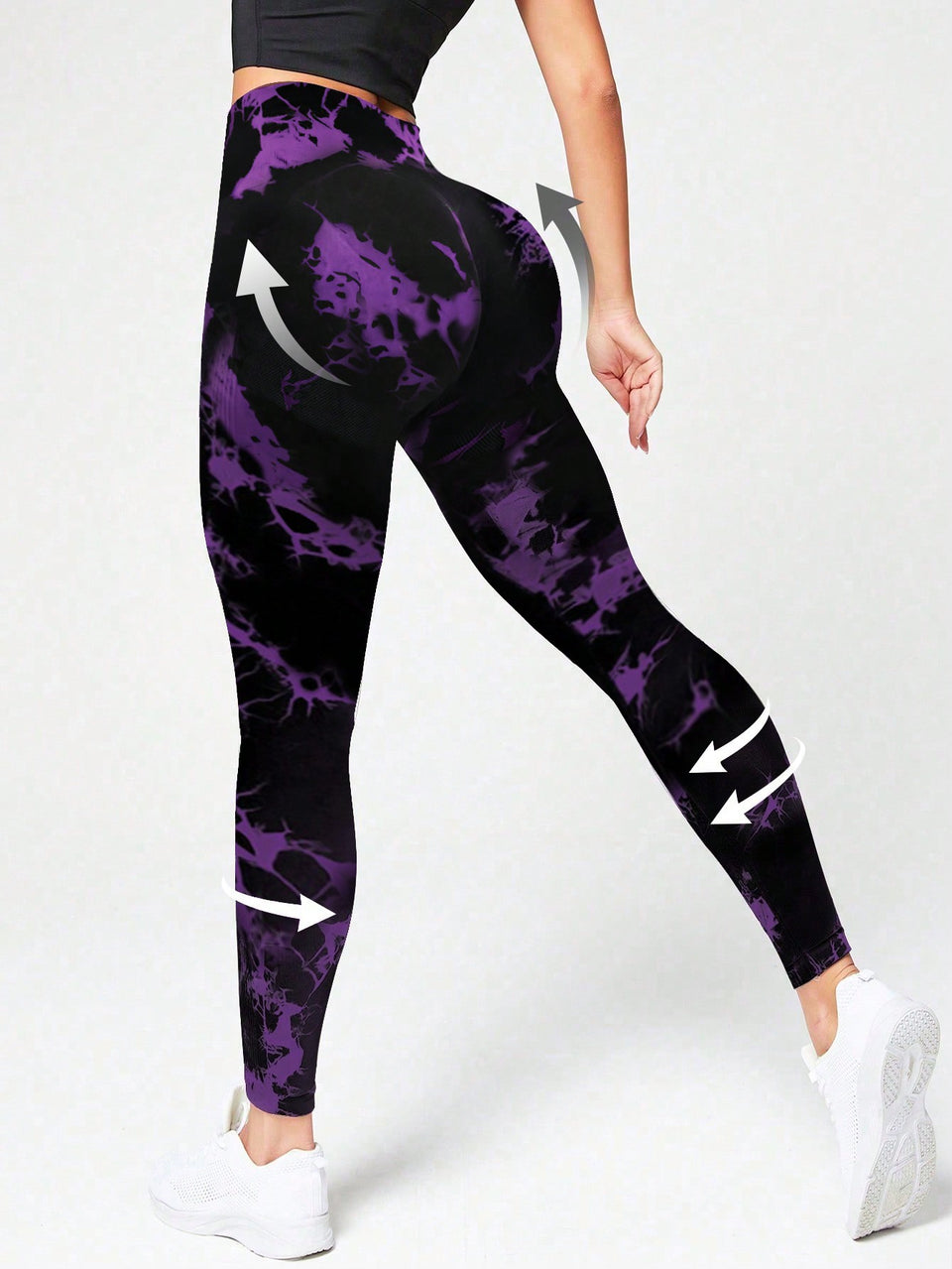 Legging Seamless Cintura Alta Estampada Com Compressão