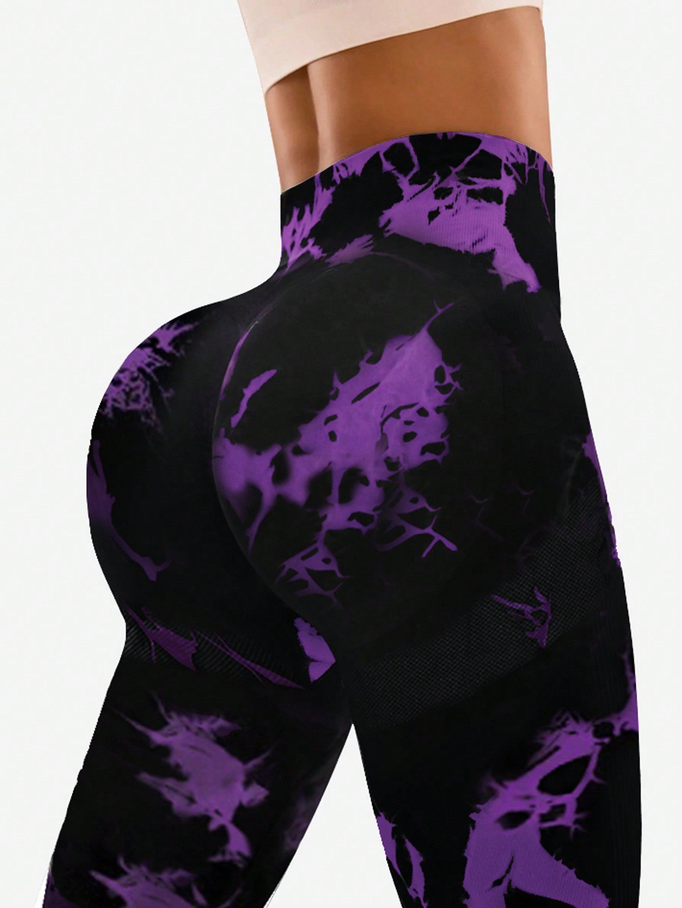 Legging Seamless Cintura Alta Estampada Com Compressão
