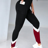Legging Cintura Alta Com Bolso Lateral E Design Esportivo