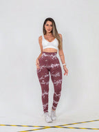 Legging Seamless Estampada Com Ajuste Anatômico Modelador