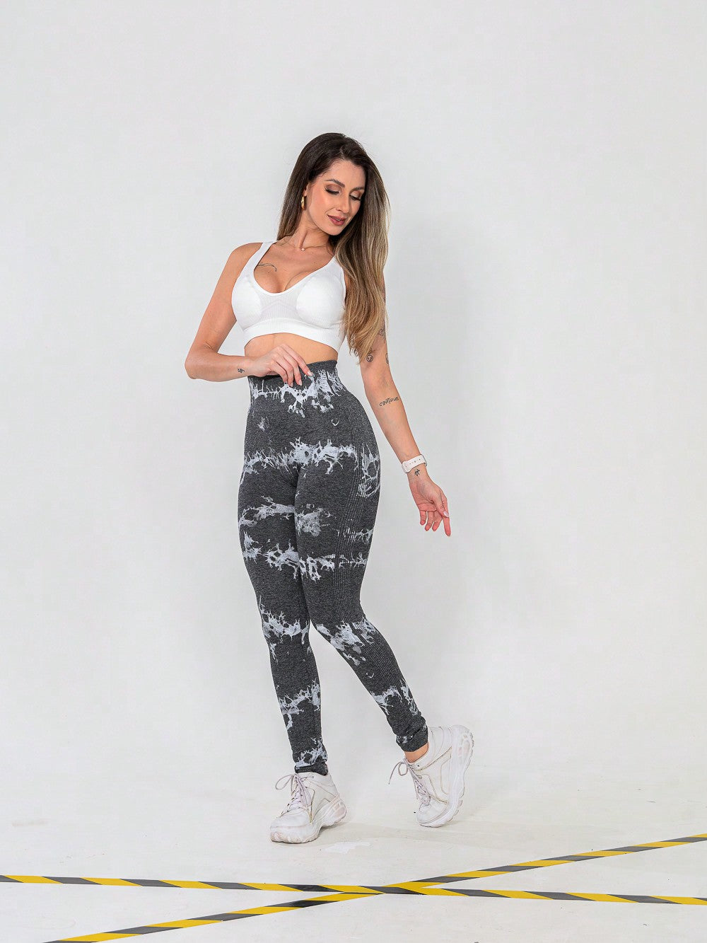 Legging Seamless Estampada Com Ajuste Anatômico Modelador