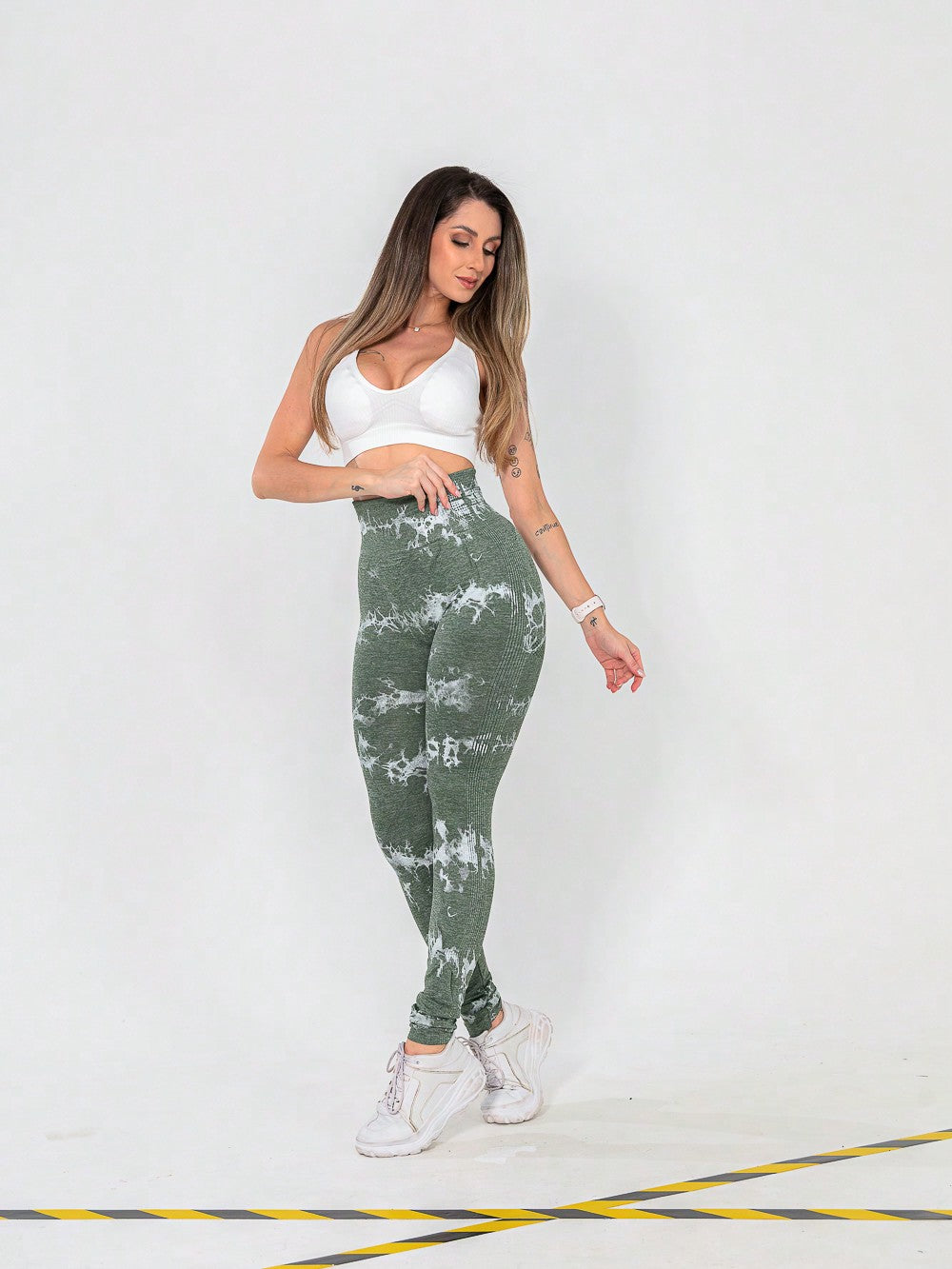 Legging Seamless Estampada Com Ajuste Anatômico Modelador