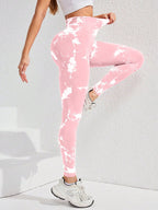 Legging Seamless Cintura Alta Com Estampa Translúcida