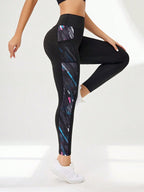 Legging Cintura Alta Com Bolso Lateral Estampado