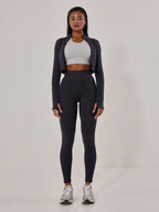 Legging Seamless Cintura Alta Com Trama Vertical