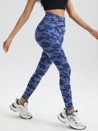 Legging Cintura Alta Estampada Camuflada Com Ajuste Fitness