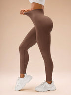 Legging Fitness Sem Costura Com Elasticidade Quatro Vias