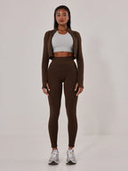 Legging Seamless Cintura Alta Com Trama Vertical