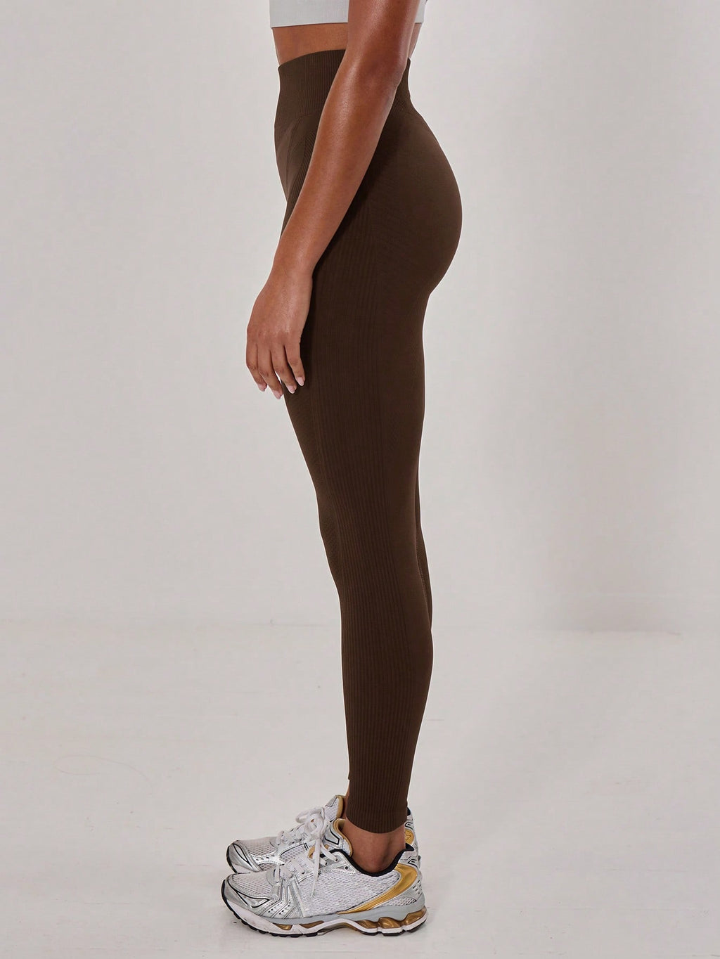 Legging Seamless Cintura Alta Com Trama Vertical