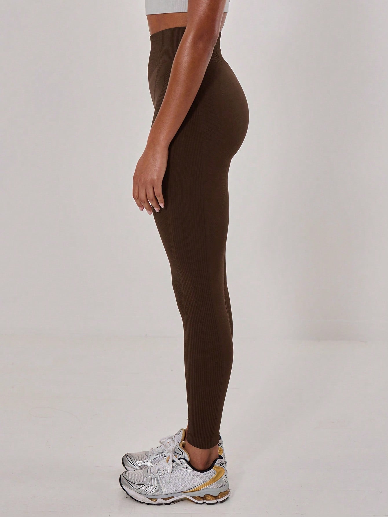 Legging Seamless Cintura Alta Com Trama Vertical