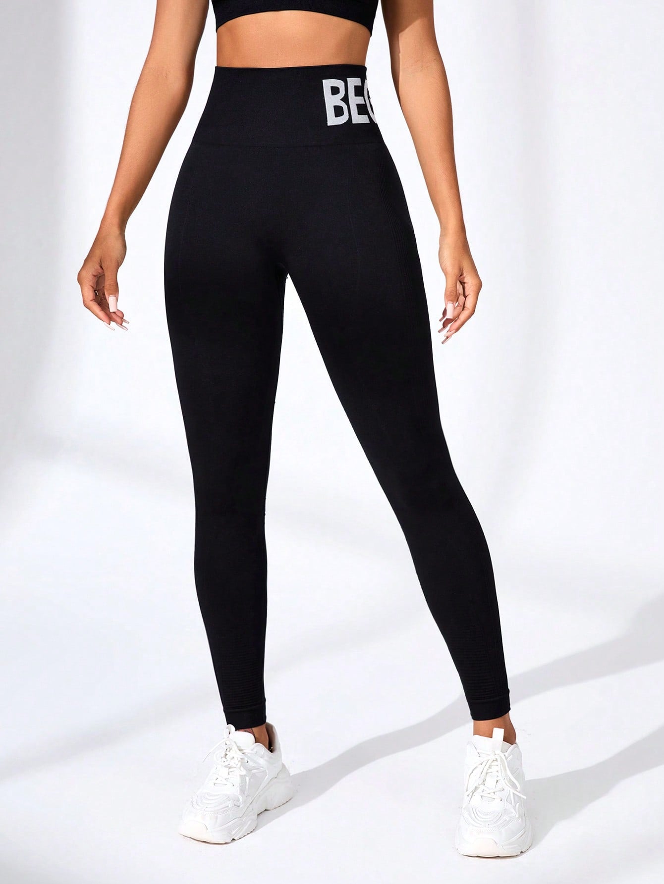 Legging Fitness Sem Costura Cós Largo Empina Bumbum