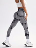 Legging Seamless Cintura Alta Com Estampa Translúcida