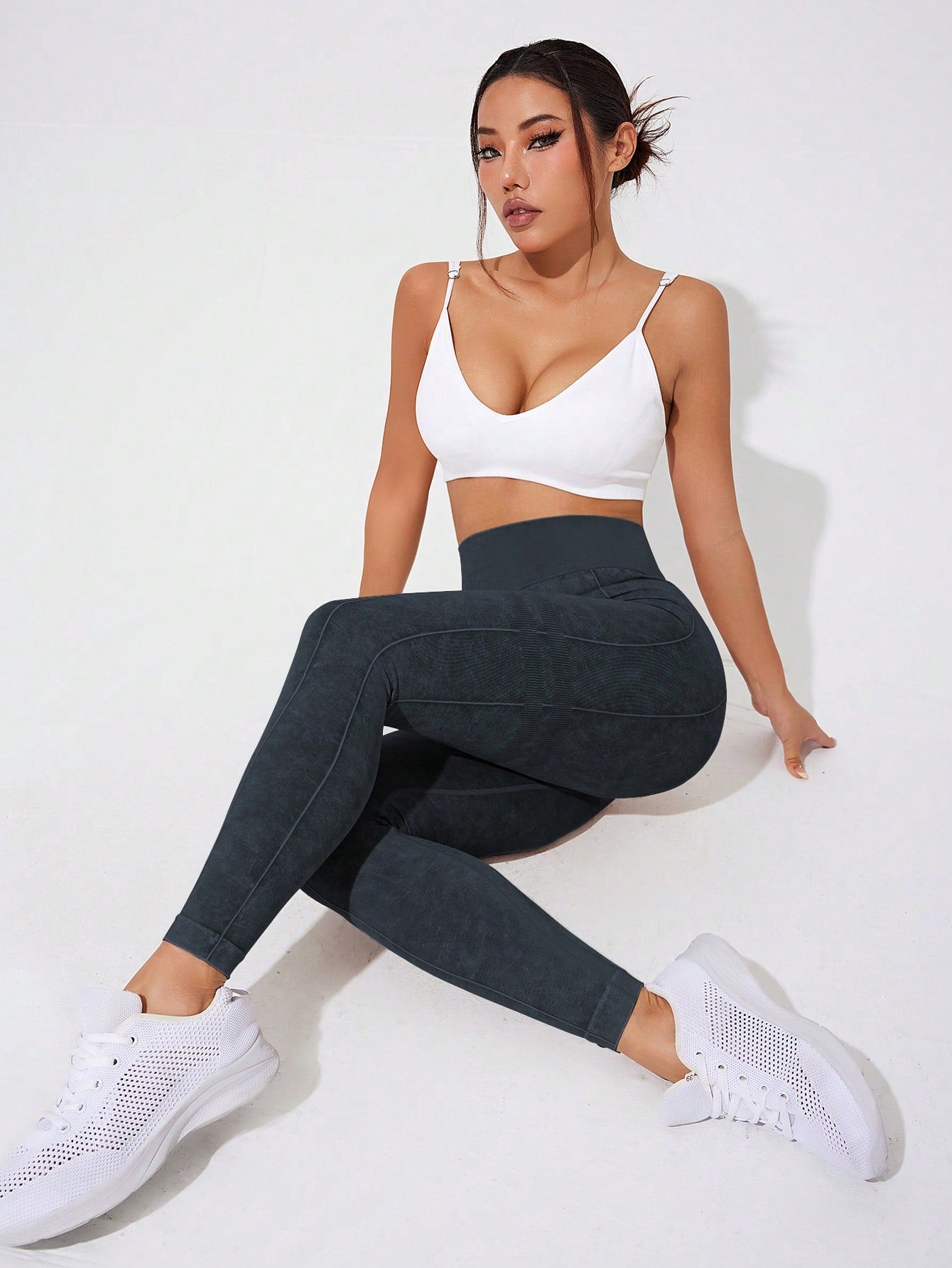 Legging Cintura Alta Com Compressão Abdominal