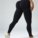 Legging Fitness Sem Costura Elasticidade Lateral
