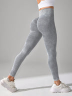 Legging Fitness Texturizada Cintura Alta Sem Costura