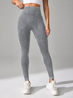 Legging Fitness Texturizada Cintura Alta Sem Costura
