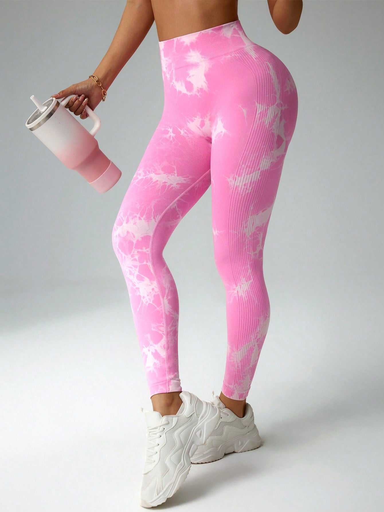 Legging Seamless Cintura Alta Com Visual Orgânico