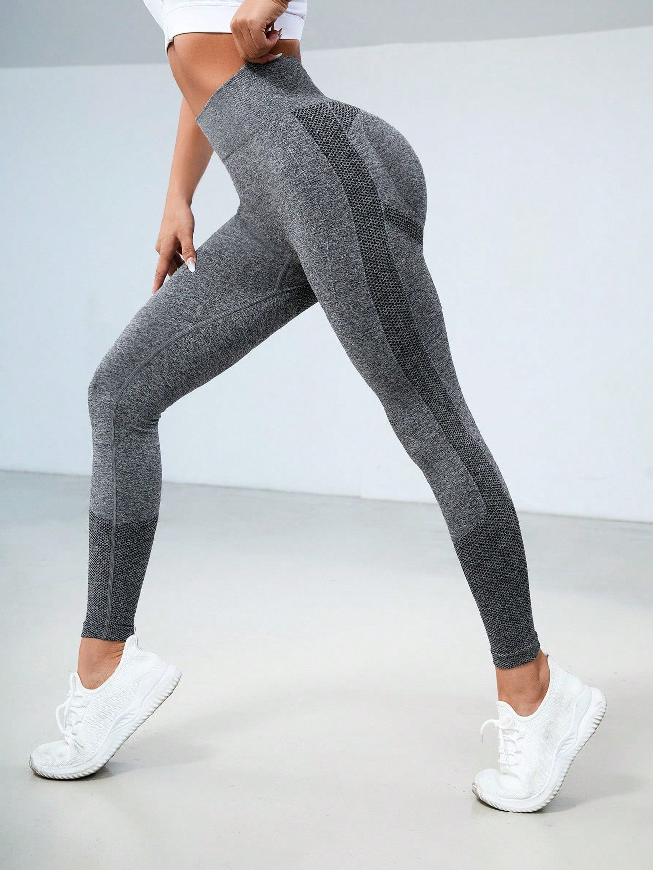 Legging Fitness Alta Compressão Sem Costura Modeladora
