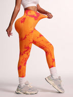 Legging Seamless Cintura Alta Com Estampa Translúcida