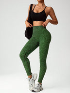 Legging Seamless Cintura Alta Com Micrografismo Geométrico