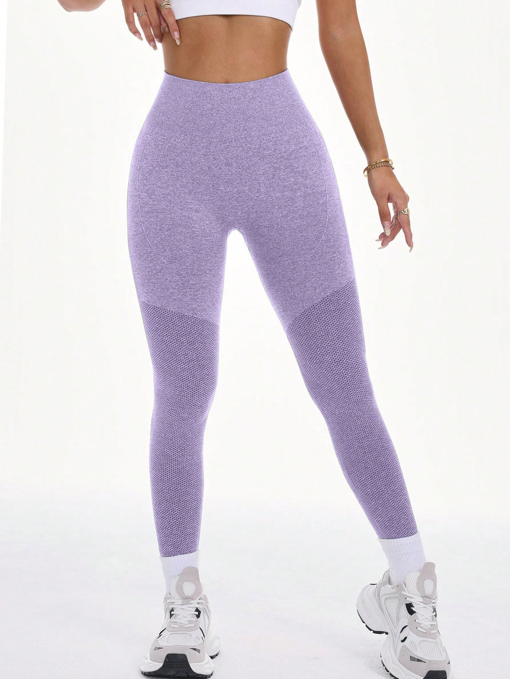 Legging Fitness Texturizada Alta Elasticidade Sem Costura
