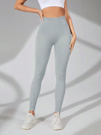 Legging Canelada Seamless Cintura Alta Com Sustentação