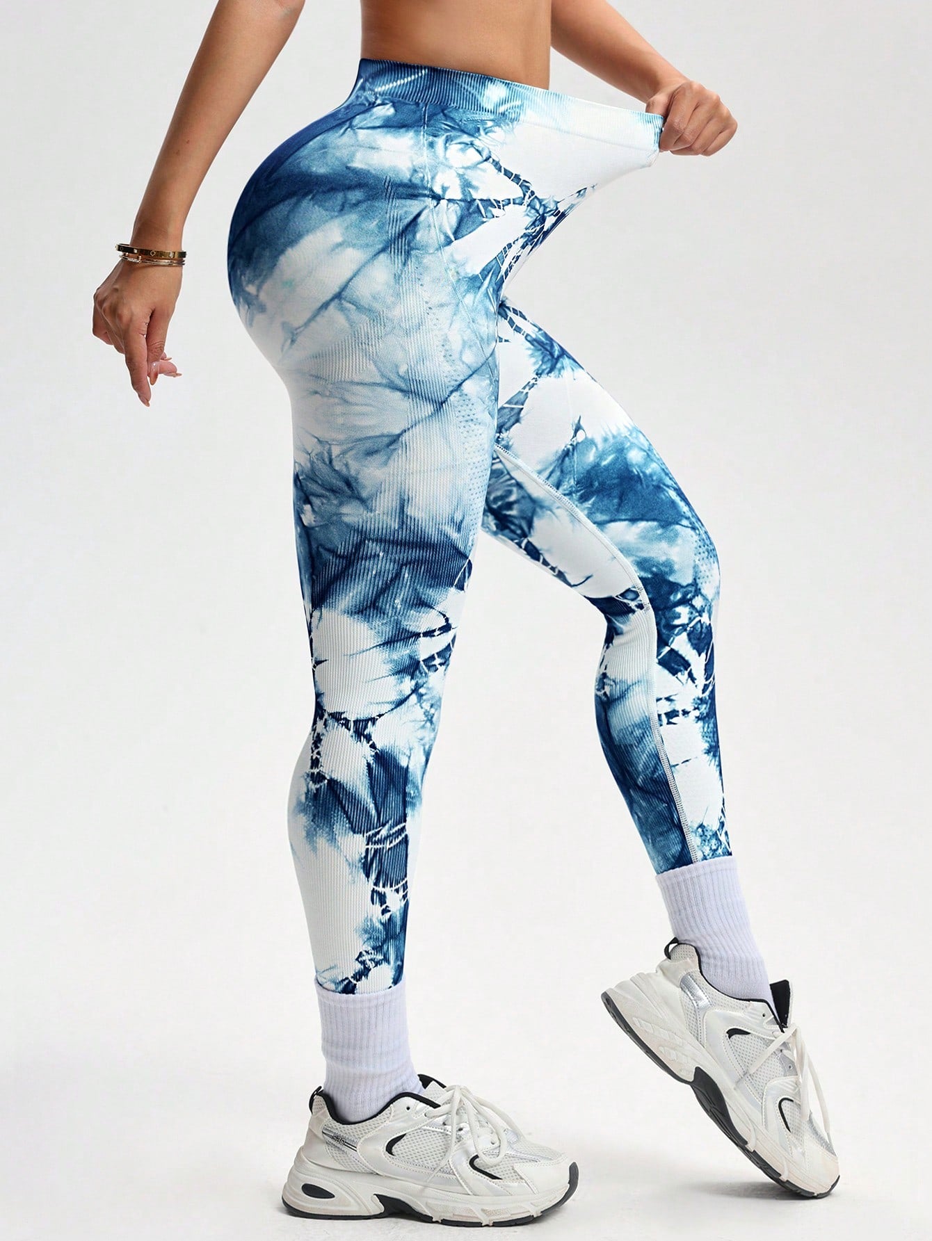 Legging Seamless Cintura Alta Com Acabamento Em V