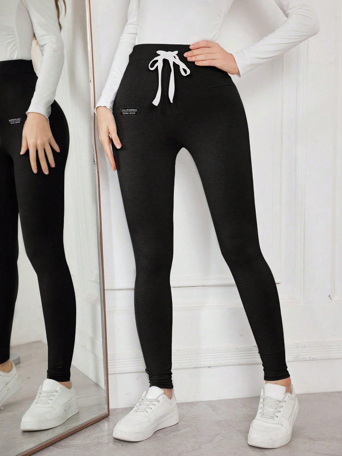 Legging Cintura Alta Com Ajuste Modelador E Amarração