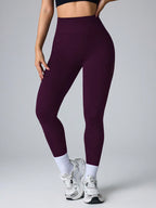 Legging Seamless Cintura Alta Com Painéis Em Tela Técnica