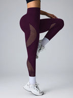 Legging Seamless Cintura Alta Com Painéis Em Tela Técnica