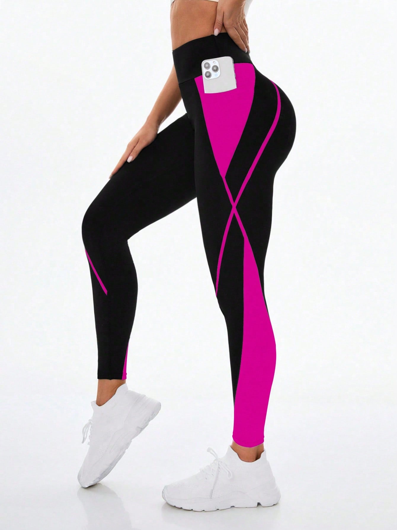 Legging Cintura Alta Com Recortes Dinâmicos Laterais