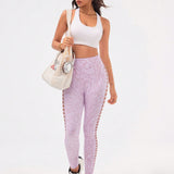 Legging Seamless Cintura Alta Com Trama Orgânica E Vazados